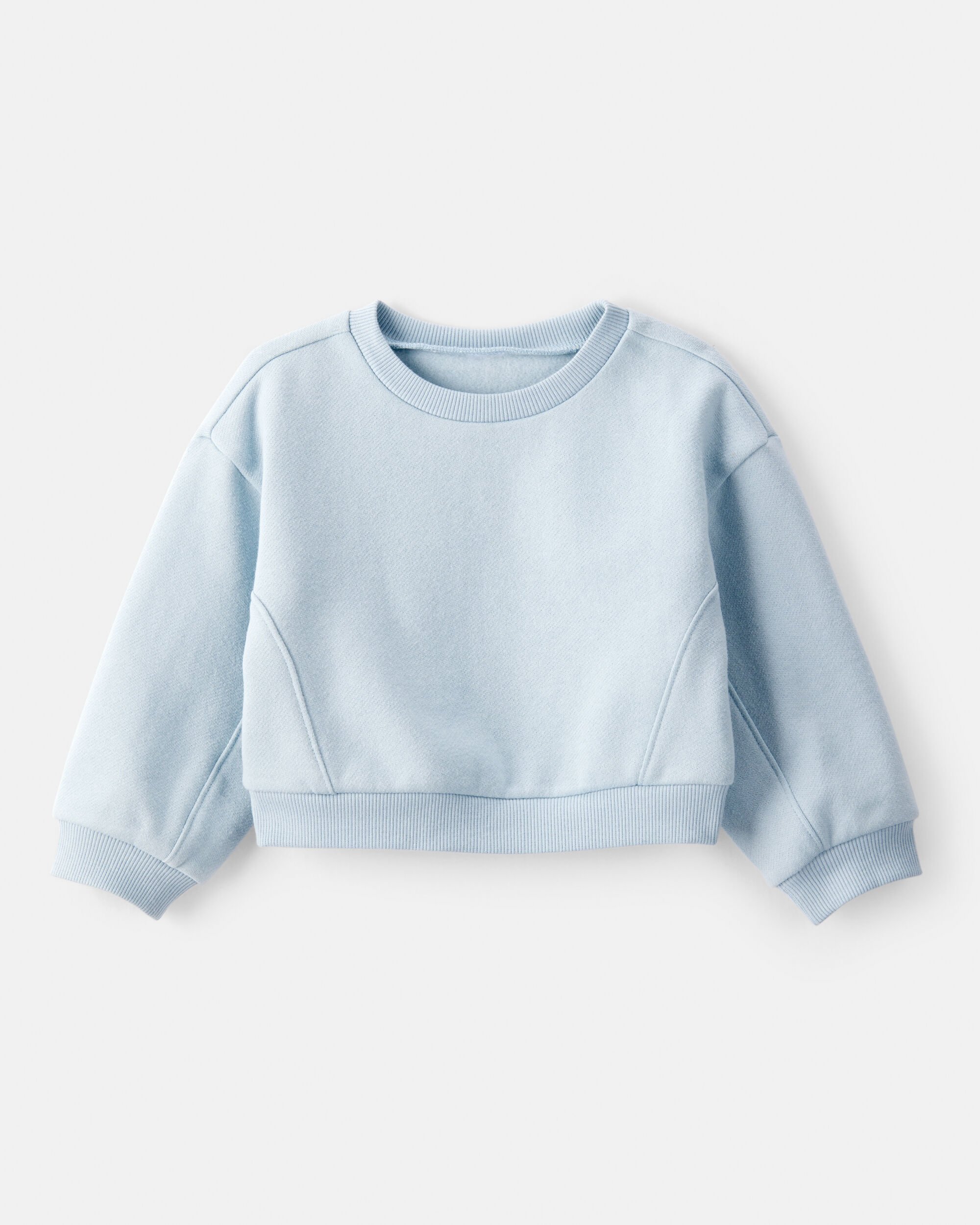 Baby Girl Long-Sleeve Pullover Sweatshirt - Blue