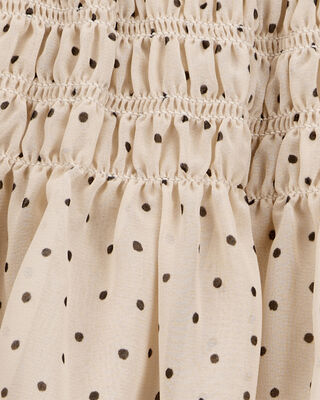 Product image 2 of Kid Polka Dot Chiffon Skirt - Tan