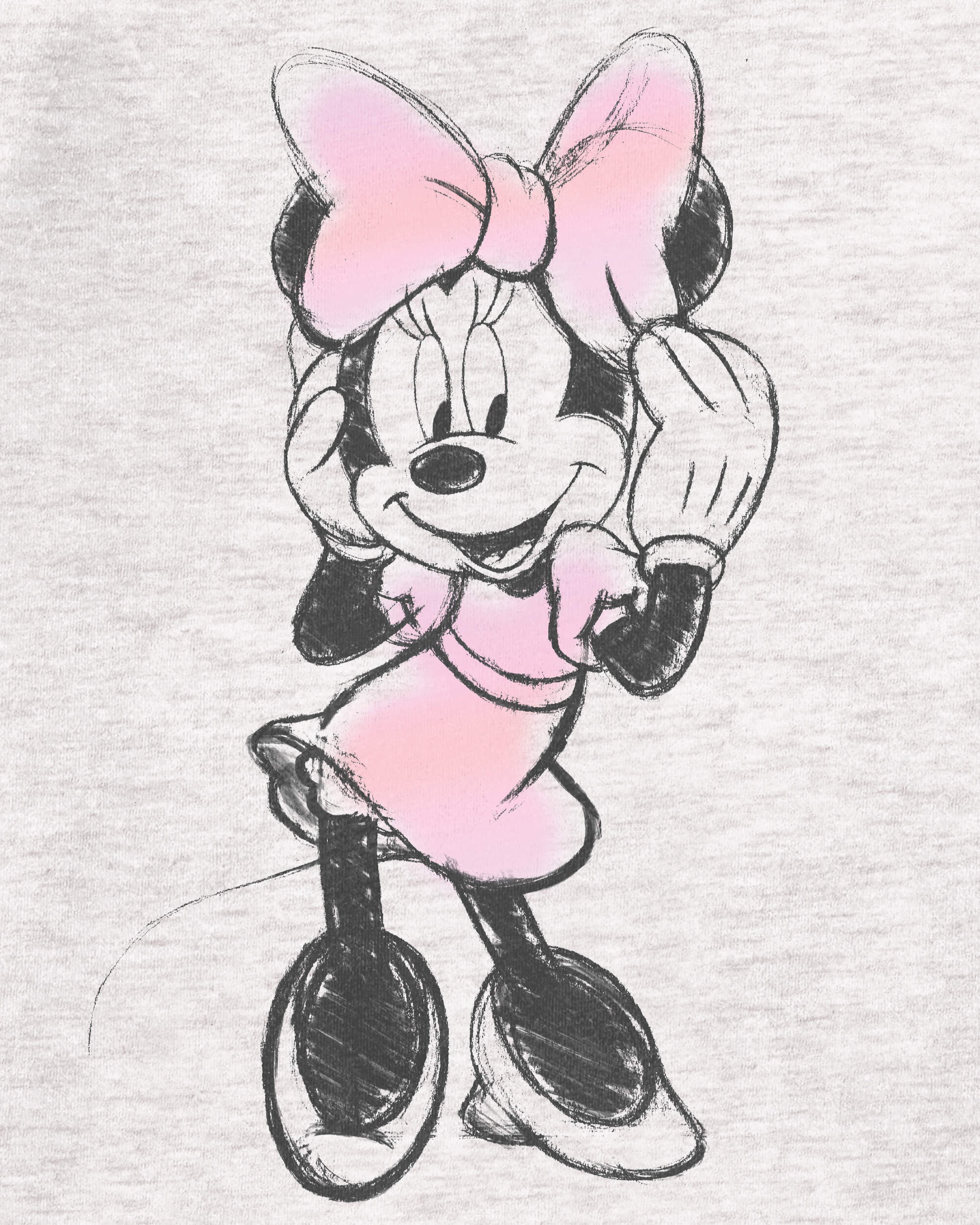 [KIJUN x DISNEY] Minnie Hands_Tee ★大人気★ Disney Collection Little & Big Kid Girls Crew Neck Short