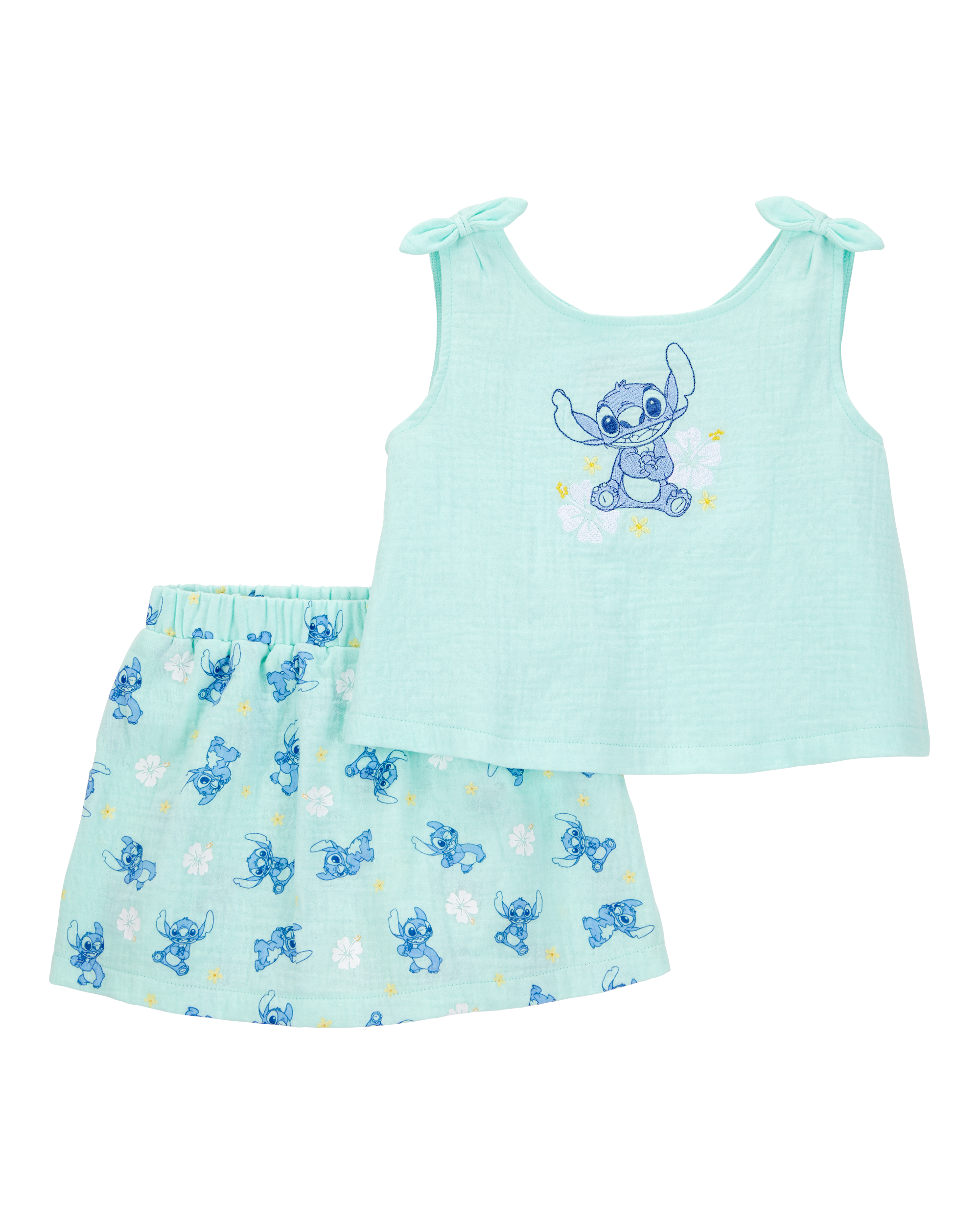 Baby Girl Disney© Lilo & Stitch 2-Piece Tank Top Short Set