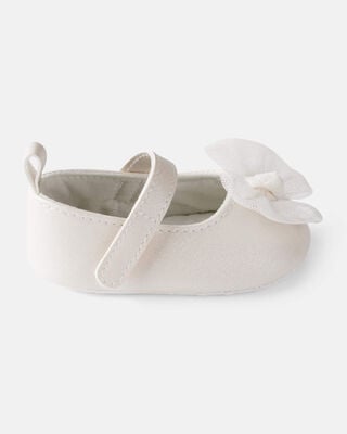 Product image 2 of Baby Girl Tulle Bow Dress Shoes - White