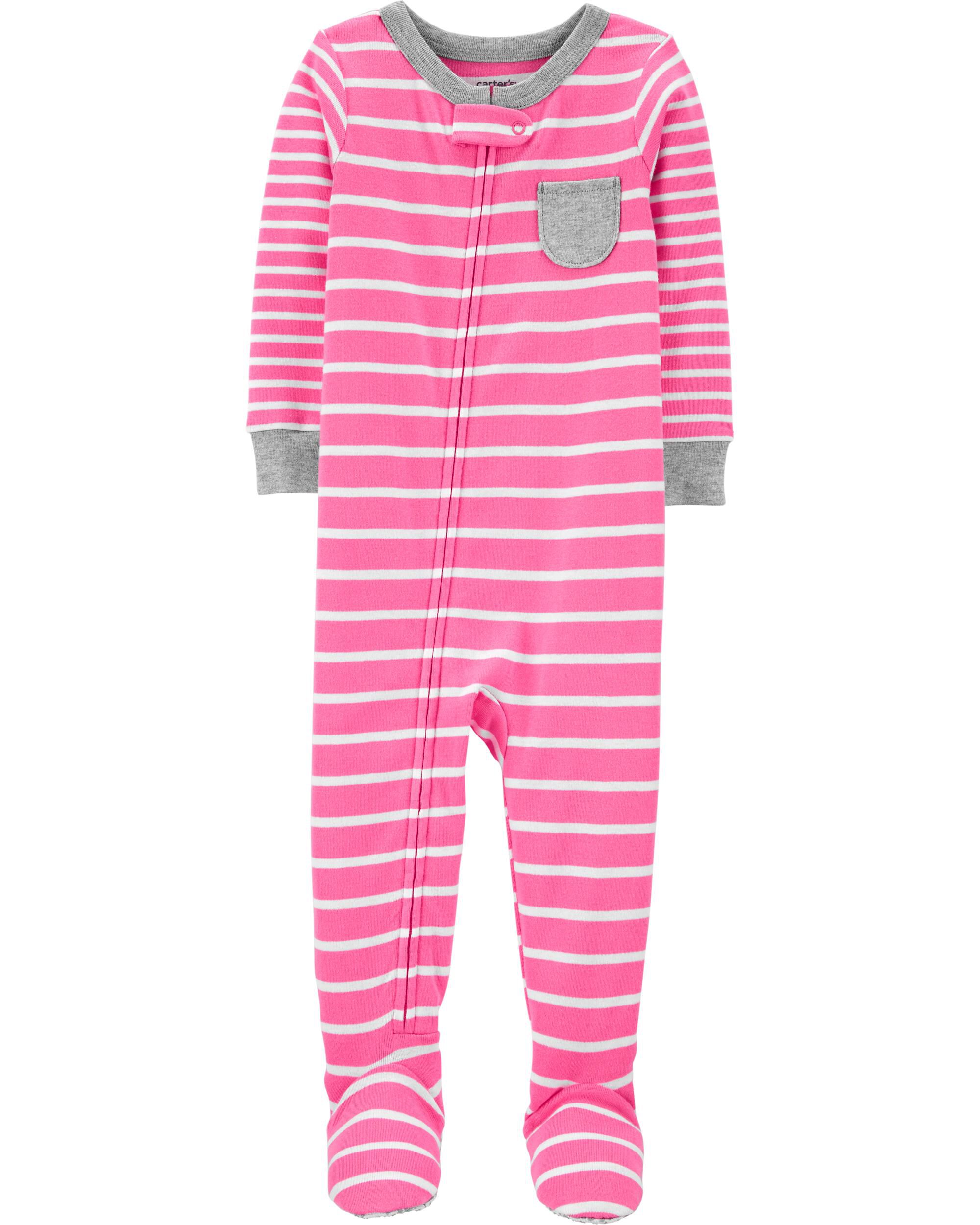 Carters Girls Footed one piece Pajamas 