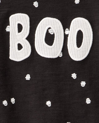 Product image 2 of Baby 2-Piece Ghost Print Halloween Outfit Set - Black