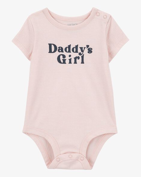  Product image 1 of Baby "Daddy's Girl" Short-Sleeve Bodysuit - Pink