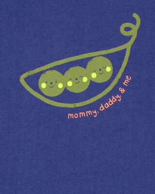 Product image 2 of Baby 'Mommy, Daddy & Me' Peas Collectible Bodysuit