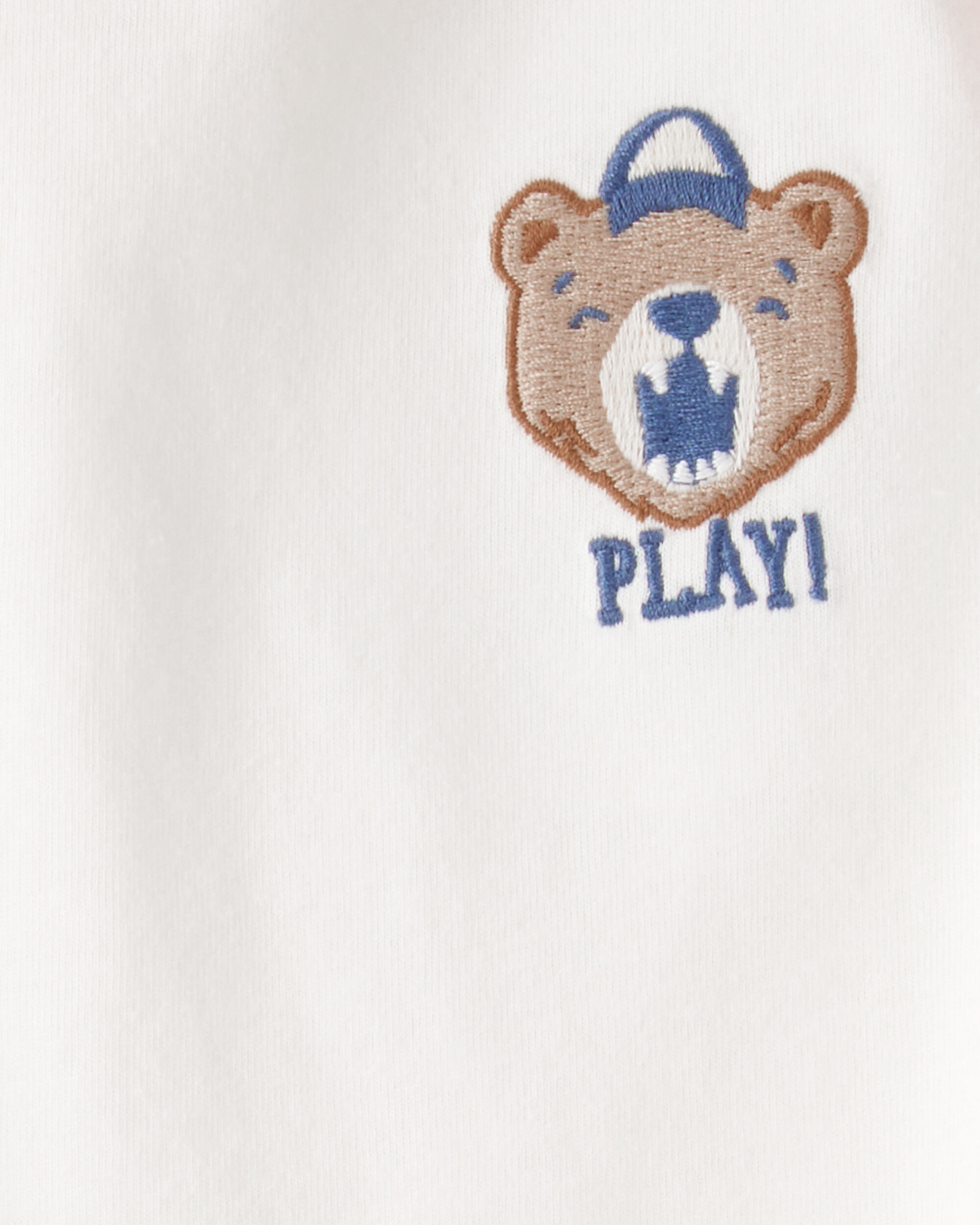 Baby Boy Bear Short-Sleeve Graphic Tee - White