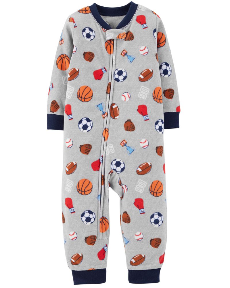 1 Piece Sports Fleece Footless Pjs Carters Com