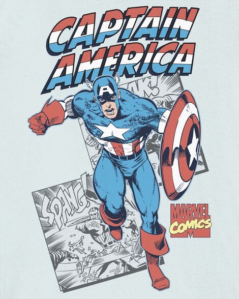  Product image 3 of Kid Marvel™ Captain America Short-Sleeve Tee - Blue