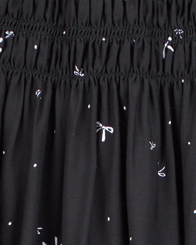 Product image 2 of Kid Bow Print Maxi Skirt - Black
