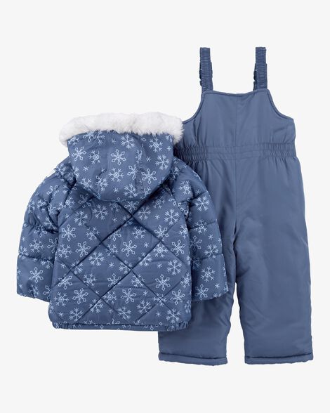  Product image 2 of Baby 2-Piece Snowflake Print Snowsuit
