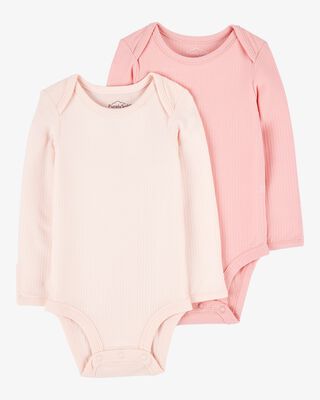 Product image 1 of Baby 2-Pack Long-Sleeve PurelySoft Bodysuits