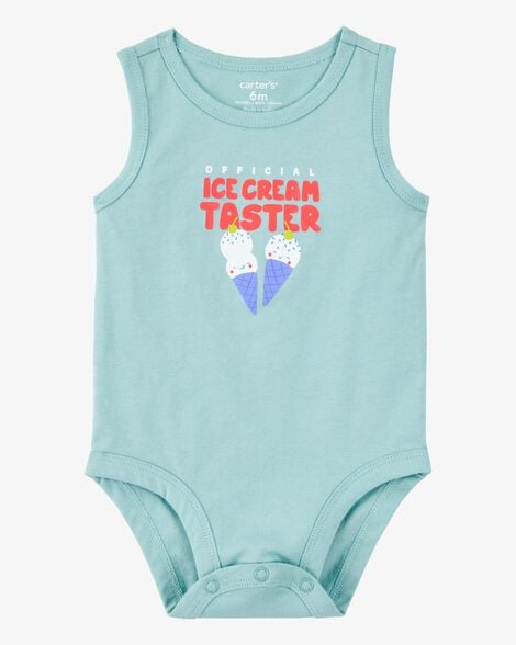 Product image 1 of Baby Official Ice Cream Taster Sleeveless Bodysuit