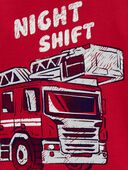 Red - Baby 4-Piece Firetruck 100% Snug Fit Cotton Pajamas, Selected