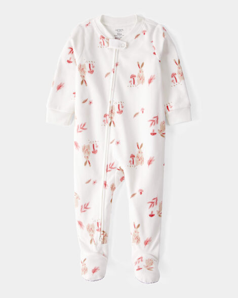  Product image 1 of Baby 1-Piece Bunny Fleece Footie Pajamas - Ivory