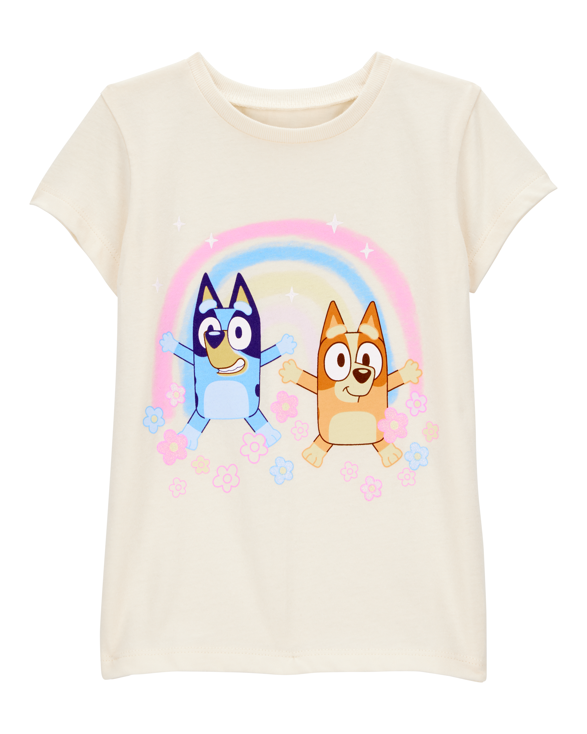 Toddler Girl Bluey™ Short-Sleeve Graphic Tee - Cream