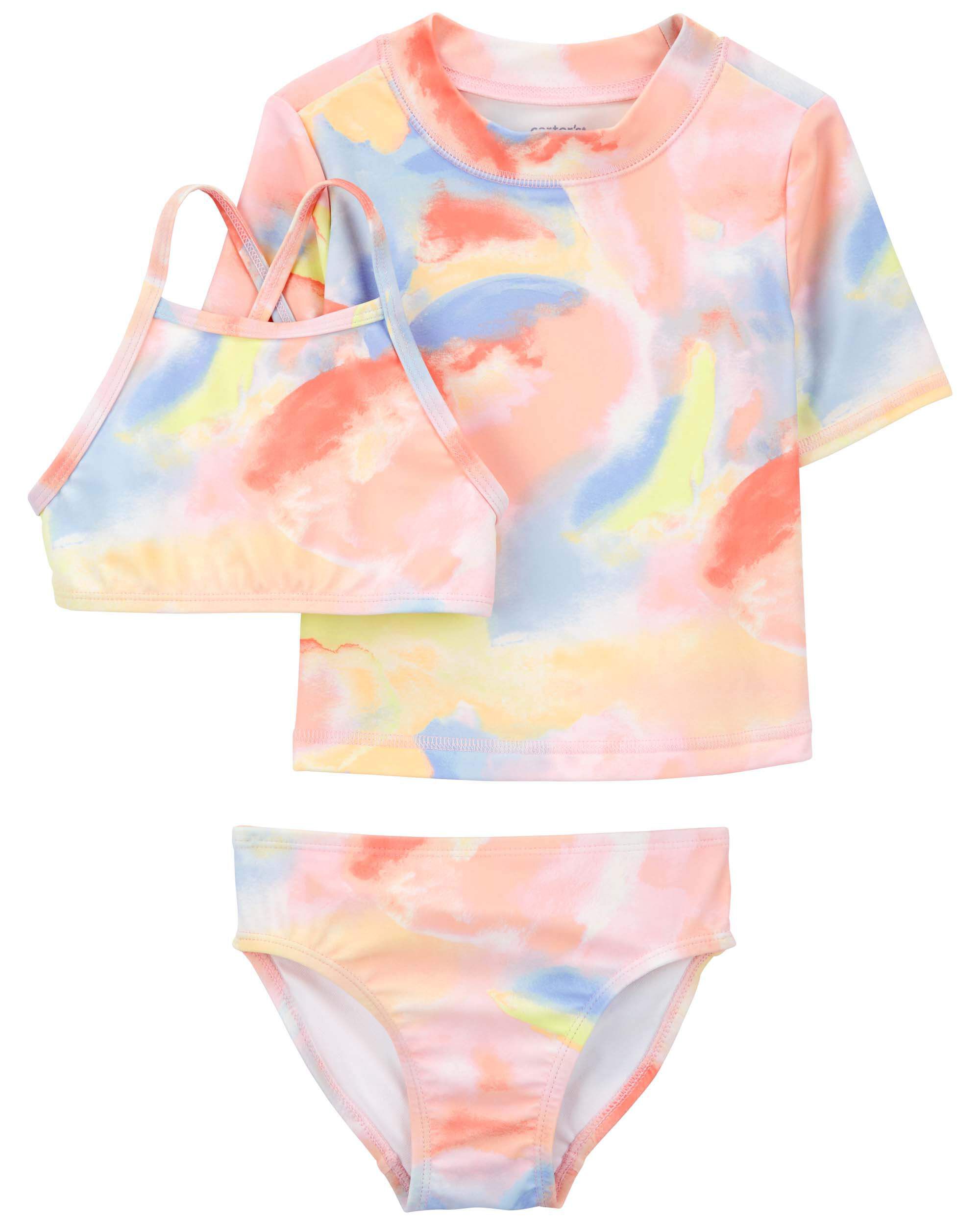 Carters baby girl rash guard store
