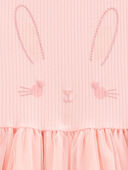 Pink - Kid Bunny Tutu Short-Sleeve Dress - Pink, Selected