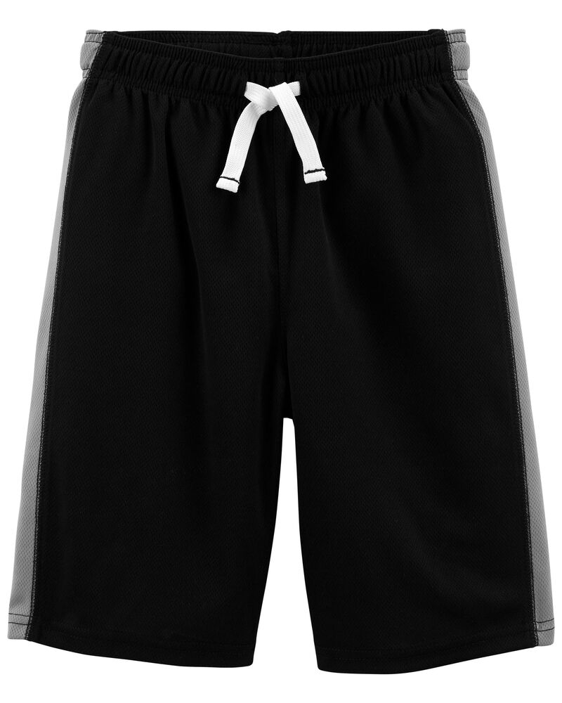 Black Kid Active Mesh Shorts | carters.com