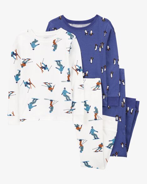  Product image 1 of Kid 4-Piece Penguin 100% Snug Fit Cotton Pajamas