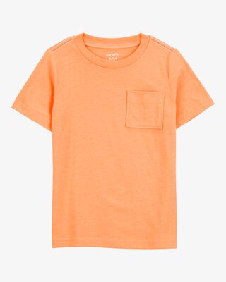 Product image 1 of Toddler Solid Short-Sleeve Pocket Tee - Orange
