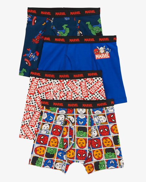  Product image 1 of Kid 4-Pack Marvel Boxer Briefs Underwear
