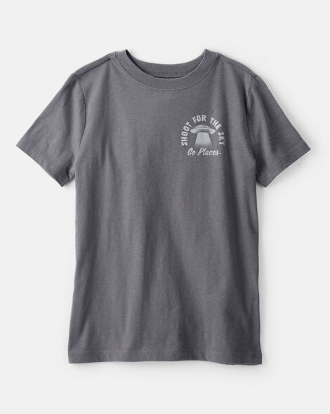  Product image 1 of Boys Shoot For The Sky Short-Sleeve Graphic Tee - Grey