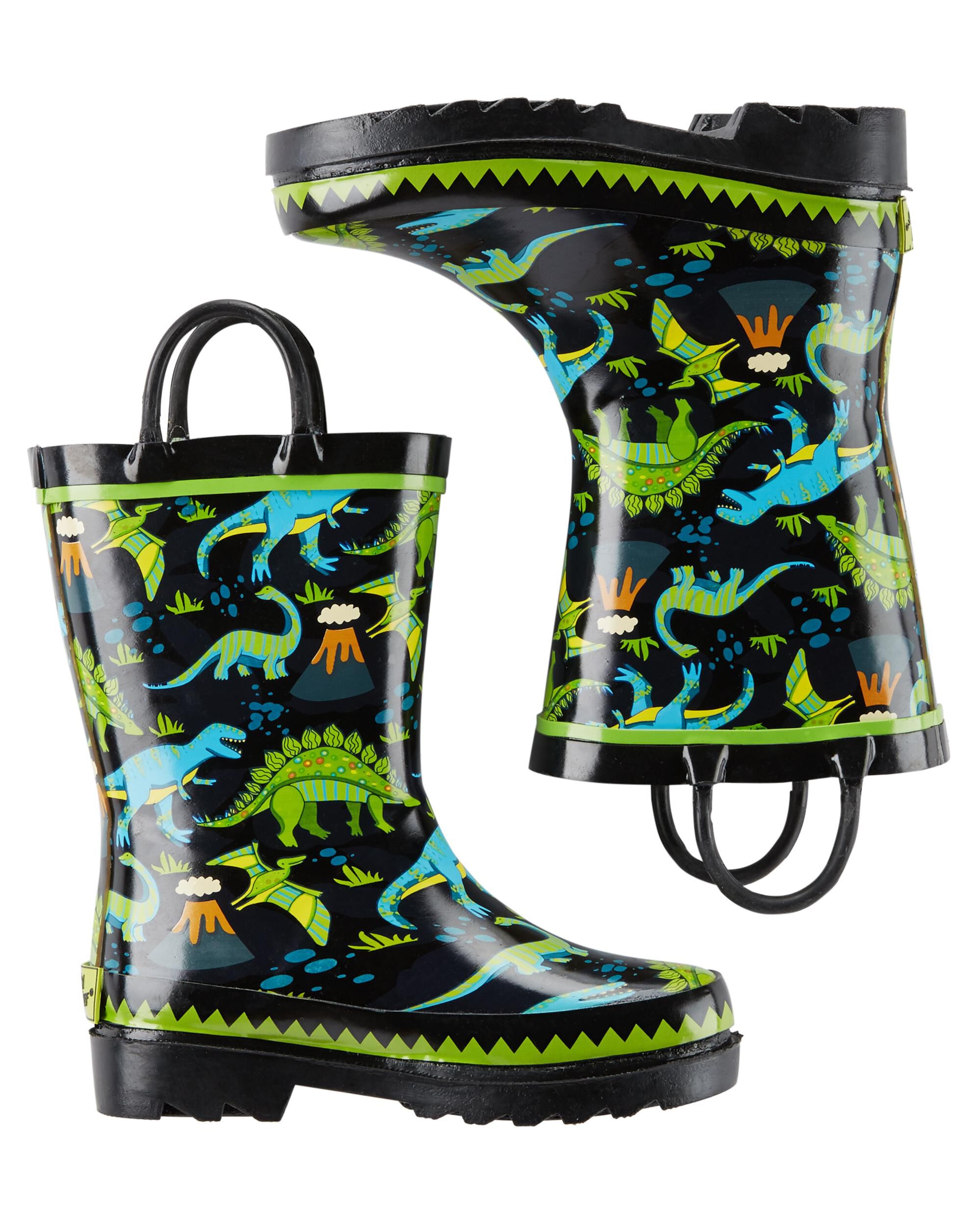 carters dinosaur rain boots