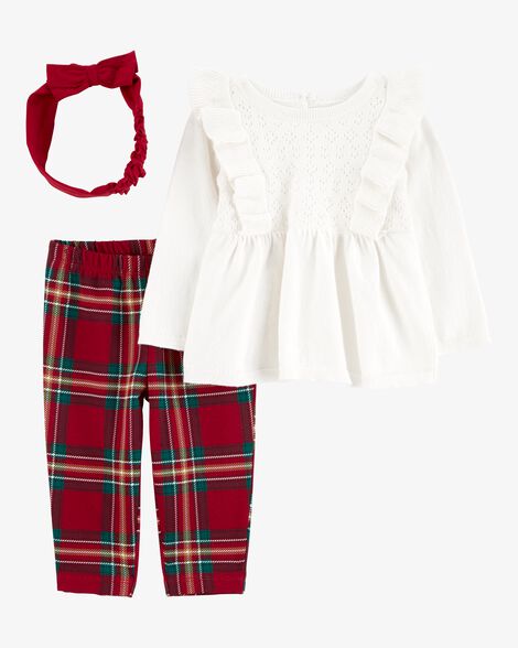  Product image 1 of Baby 3-Piece Holiday Outfit Set