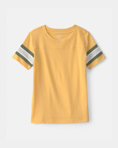 Boys Striped Short-Sleeve T-Shirt - Yellow