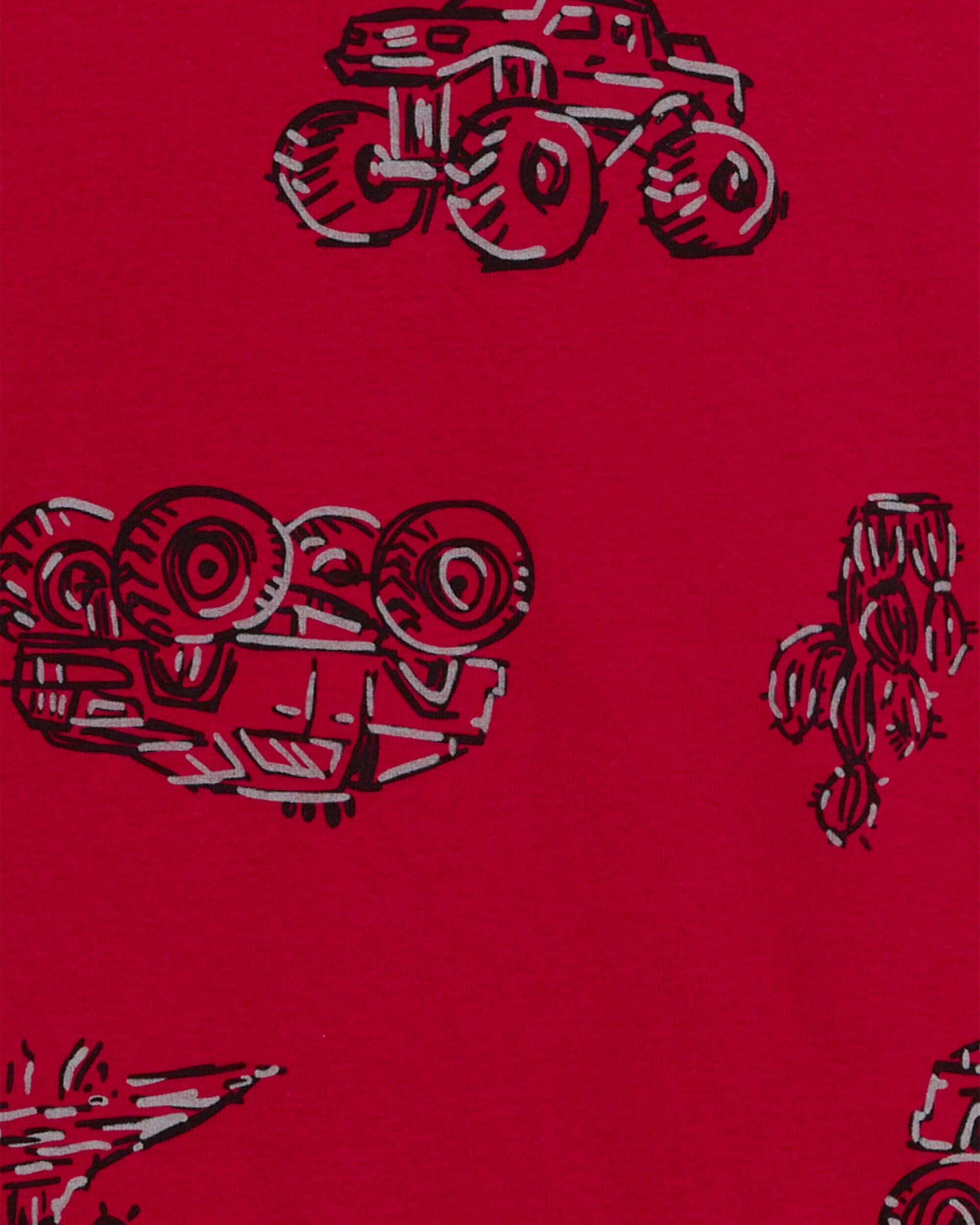 Carter's monster truck pajamas top