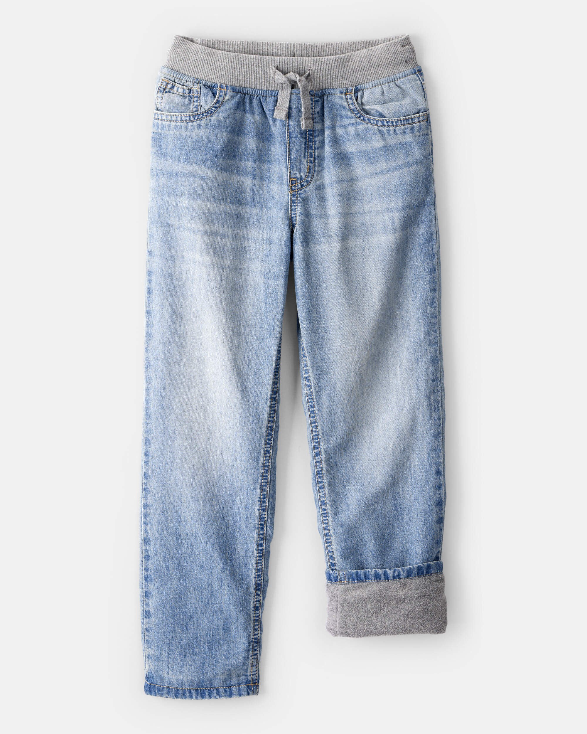 Boys Denim Pull-On Straight Jeans