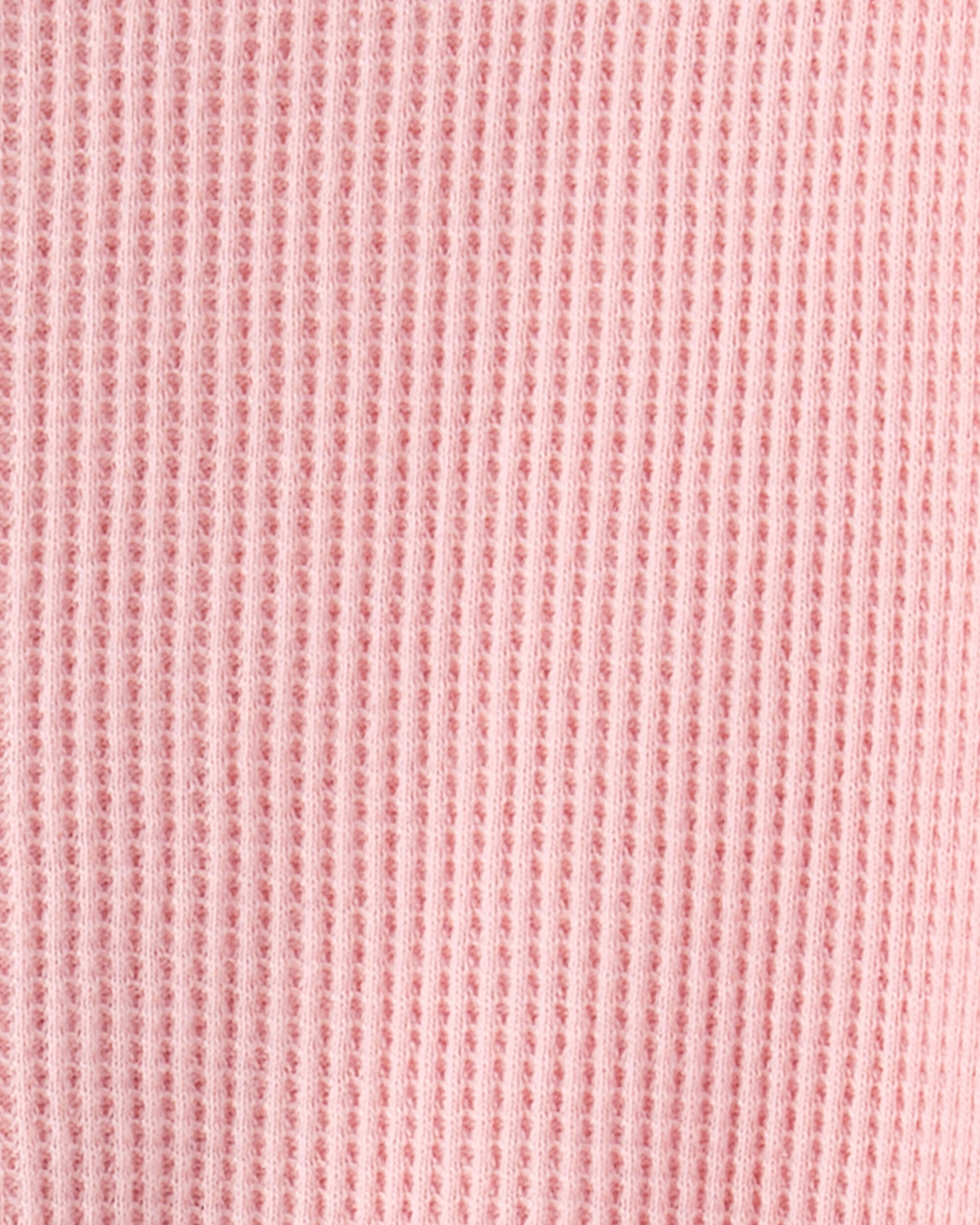 Baby Girl Cotton Long-Sleeve  2-Way Zip Sleep & Play - Pink