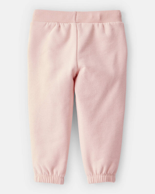 Product image 2 of Baby Girl Cotton Joggers - Pink