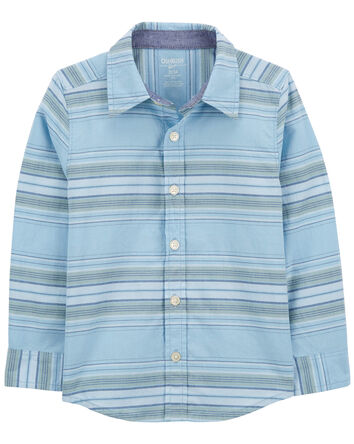Toddler Baja Stripe Button-Front Shirt