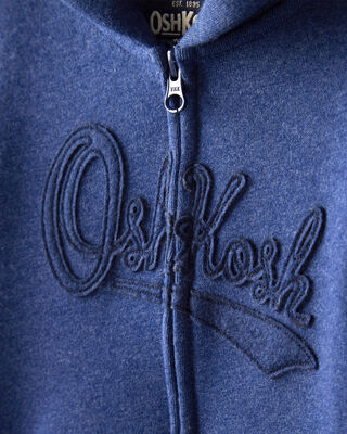 Product image 2 of Baby Boy OshKosh Fleece Logo Zip Jacket - Blue