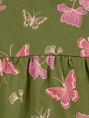 Green - Toddler Floral Jersey Dress, Selected
