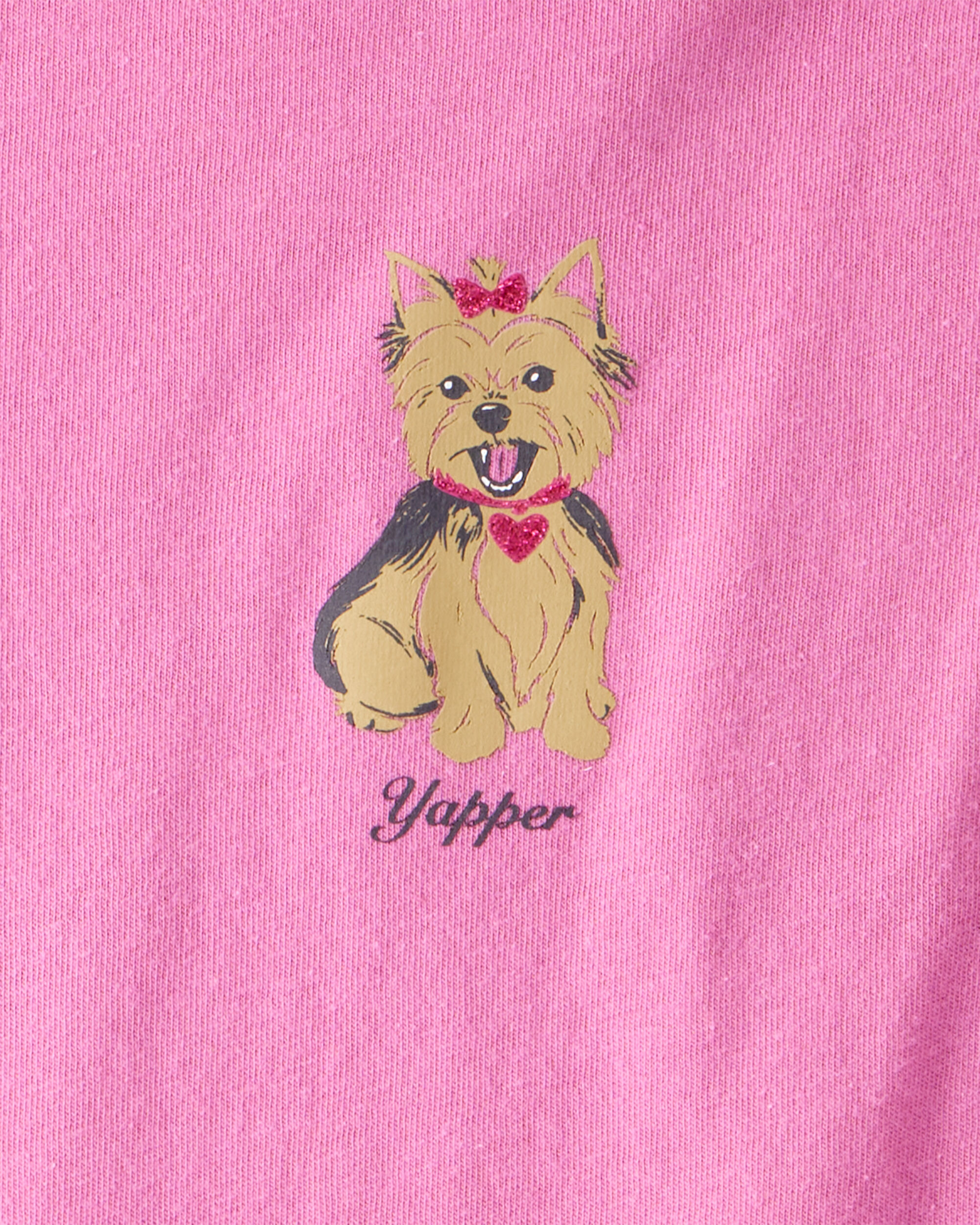 Girls Dog Short-Sleeve Graphic Tee - Pink - OshKosh | Carter's