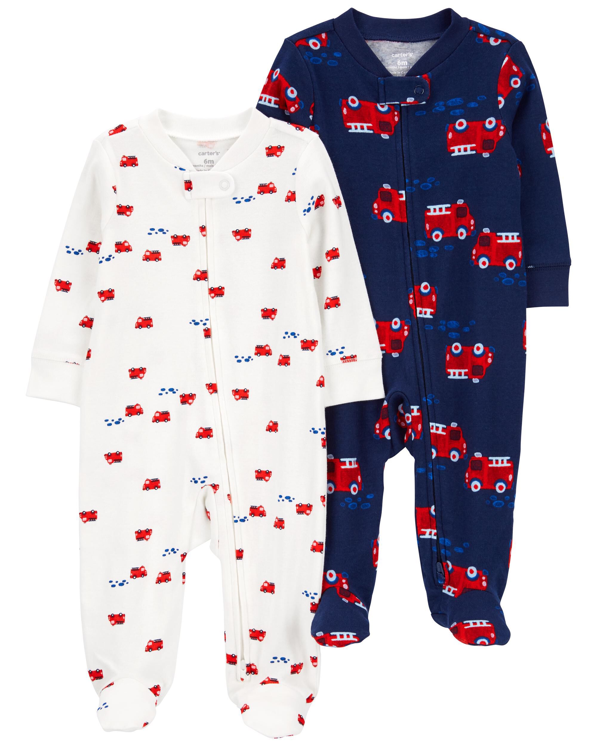 Baby 2 Pack 2 Way Zip Cotton Sleep Play Pajamas Carter s Carter s
