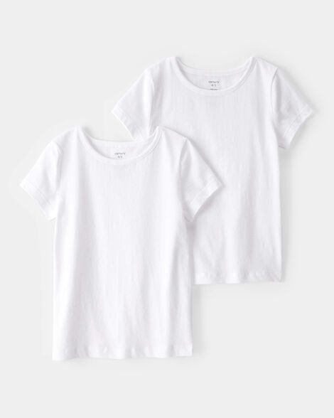 girls 2-pack cotton undershirts