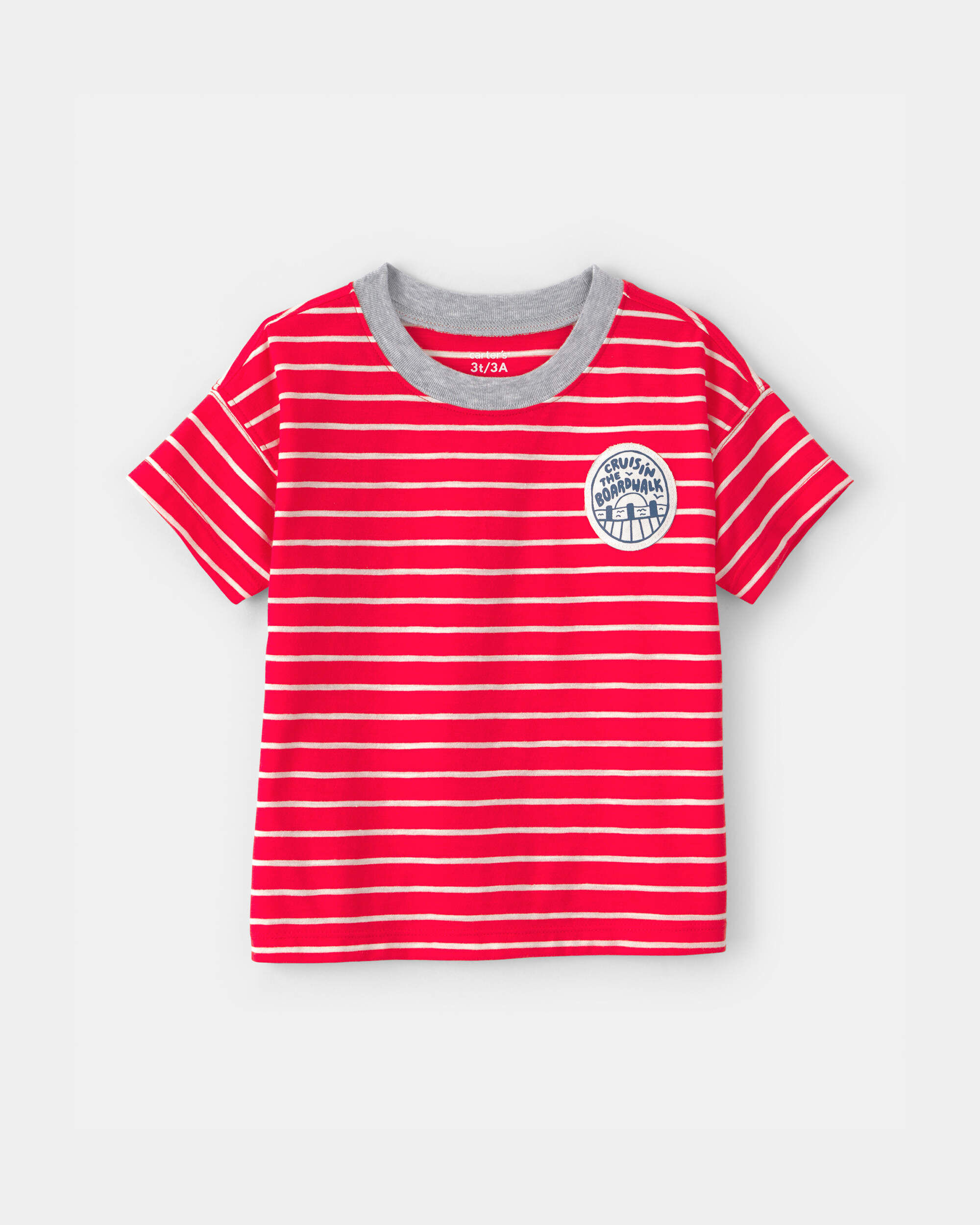 Carters toddler boy striped t-shirt 2T Red 11$