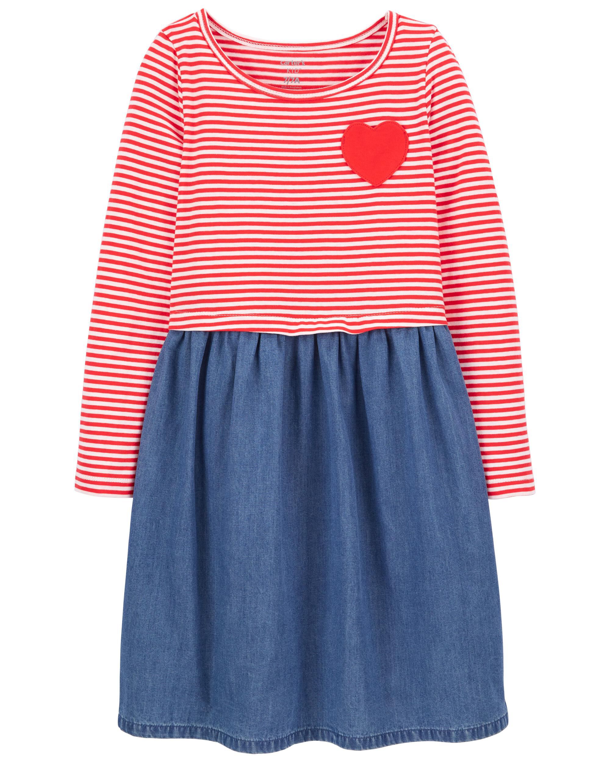 carter's star holiday skirt dress
