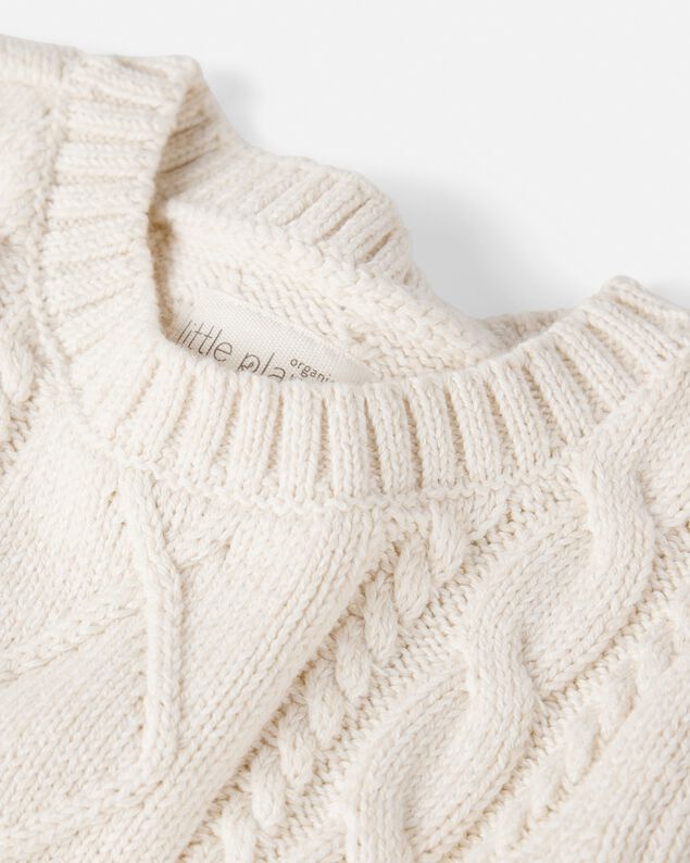 Product image 2 of Baby Organic Cotton Cable Knit Sweater 