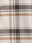 Plaid - Baby Boy Western Plaid Cotton Long-Sleeve Button-Down, Selected