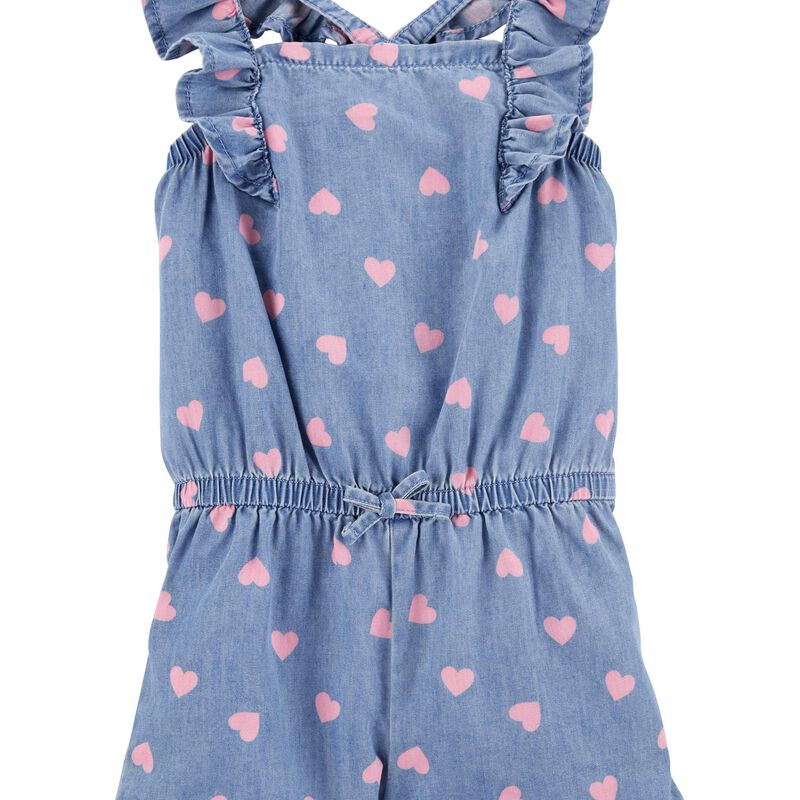 Heart Denim Romper | carters.com