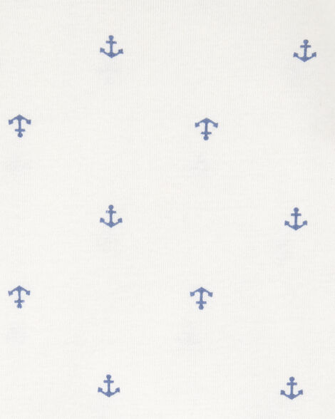 Product image 3 of Baby Boy 3-Piece Chambray Anchor Outfit Set - Blue