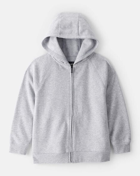 Boys DayDream Fleece Zip-Up Hoodie - Grey