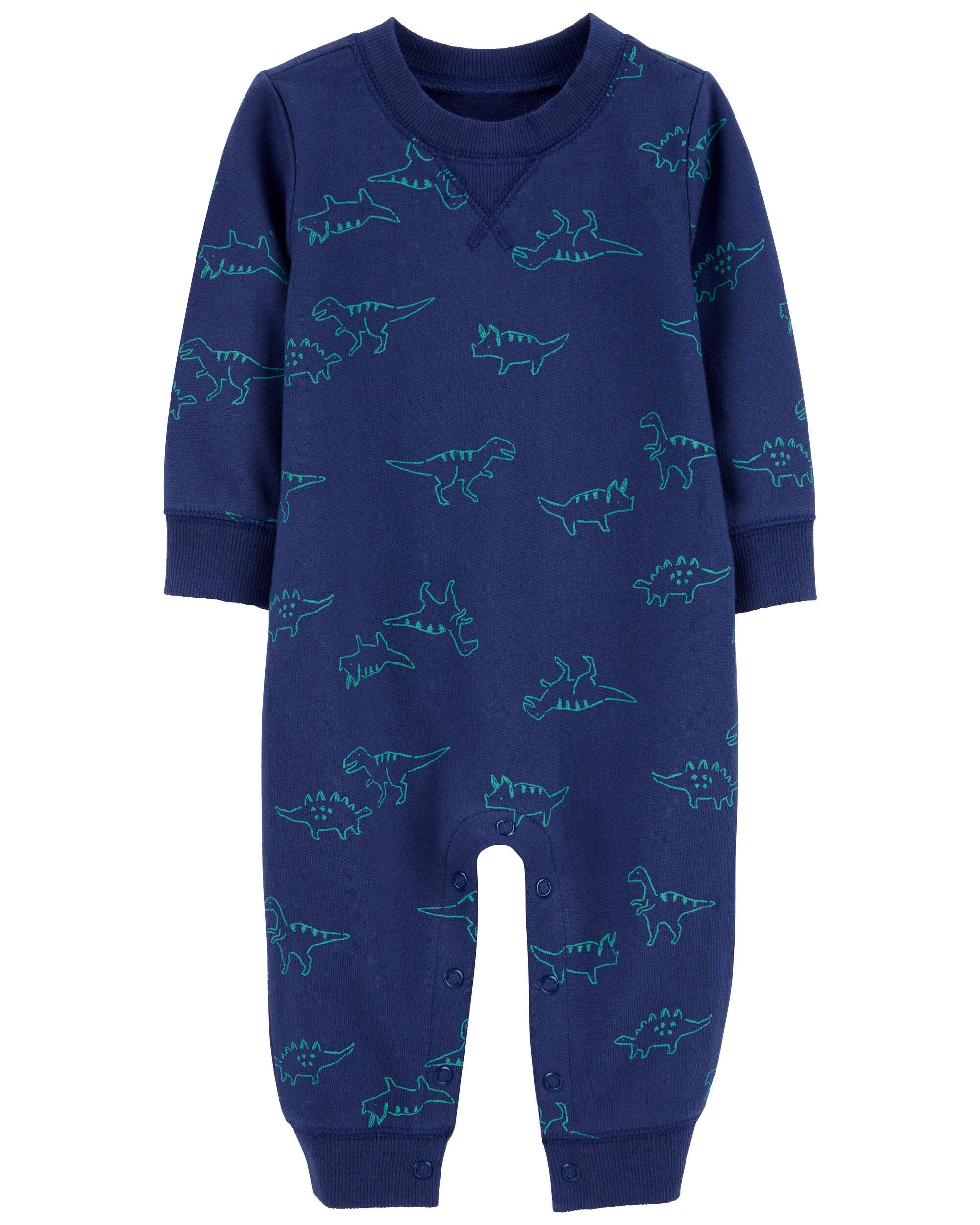 Baby Shark Print 2 Way Zip Terry Sleep Play Pajamas Carter s Carter s
