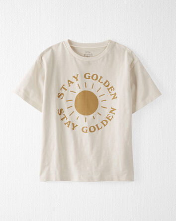 Kid Stay Golden Organic Cotton Graphic Tee