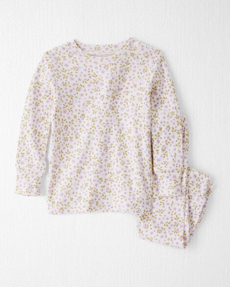 Baby Girl Organic Cotton Pajamas in Botanic Muse Print
