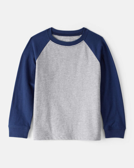 Product image 1 of Toddler Boy Long-Sleeve Raglan Tee - Grey